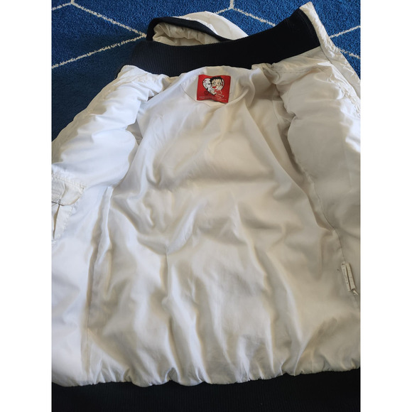 Y2k Betty Boop Womens Sailor Long Puffer Coat S/M - Picture 6 of 12